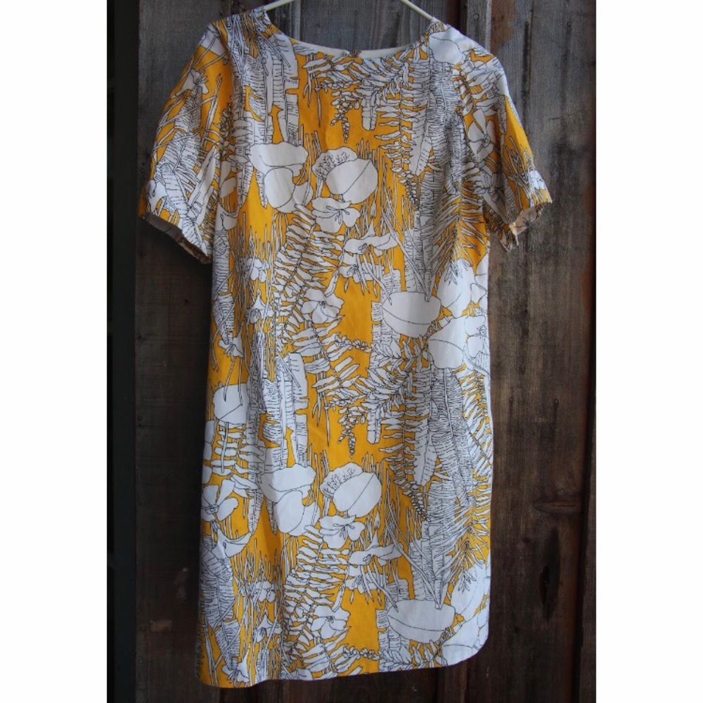 Japanese yellow floral dress - Picture 2 of 6